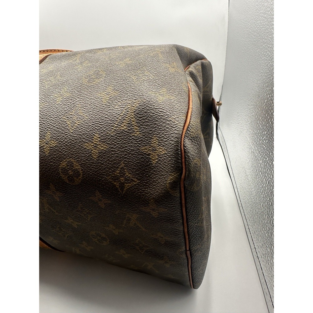 Louis Vuitton Keepall 45 Monogram Canvas Brown Travel Bag Vintage Duffle - Picture 16 of 16